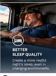 Truck driver resting